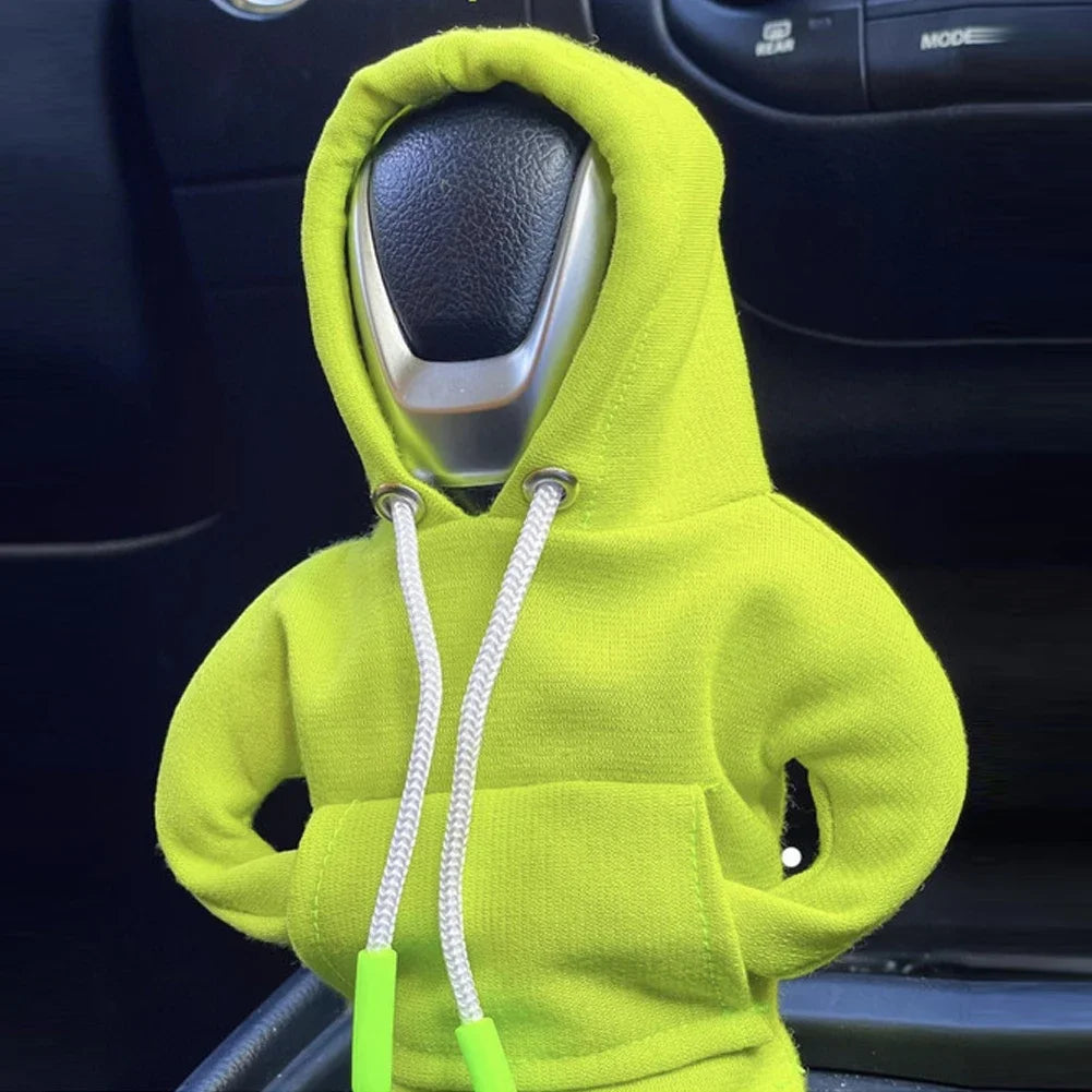 Housse de Levier de Vitesse Style Sweat à Capuche – Accessoire Tendance et Amusant pour Voiture