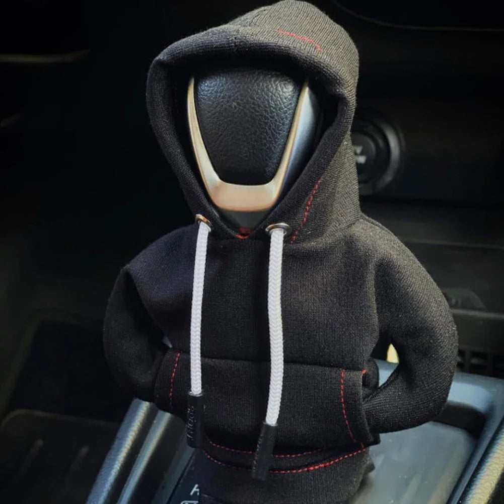 Housse de Levier de Vitesse Style Sweat à Capuche – Accessoire Tendance et Amusant pour Voiture