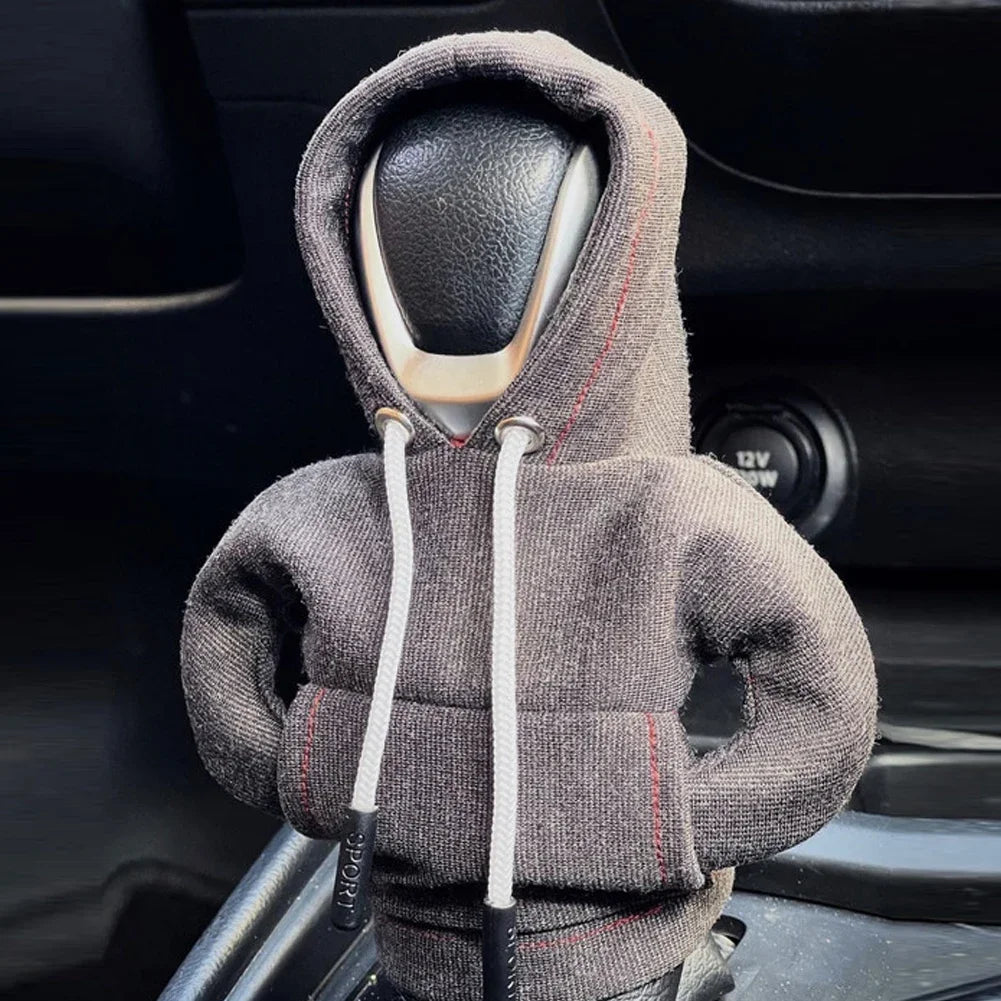 Housse de Levier de Vitesse Style Sweat à Capuche – Accessoire Tendance et Amusant pour Voiture