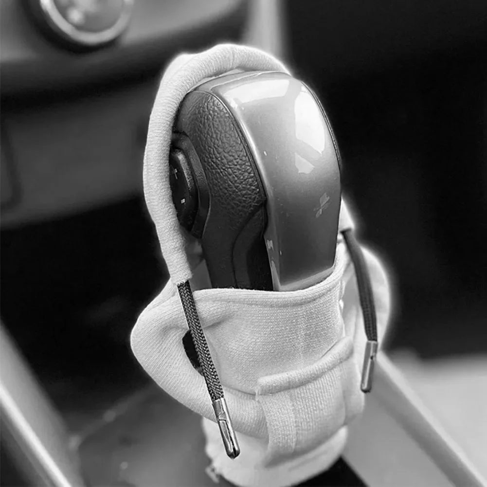 Housse de Levier de Vitesse Style Sweat à Capuche – Accessoire Tendance et Amusant pour Voiture