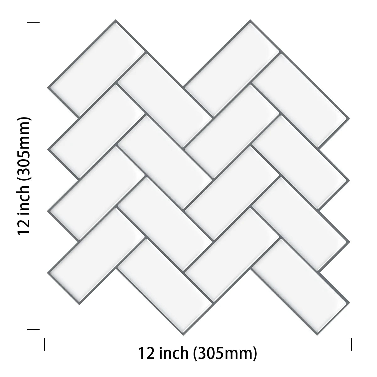 10 pièces peler et coller des carreaux muraux à talons bricolage backseret de cuisine à grande taille Autocollant mural étanche étanche en vinyle étanchable pour la maison