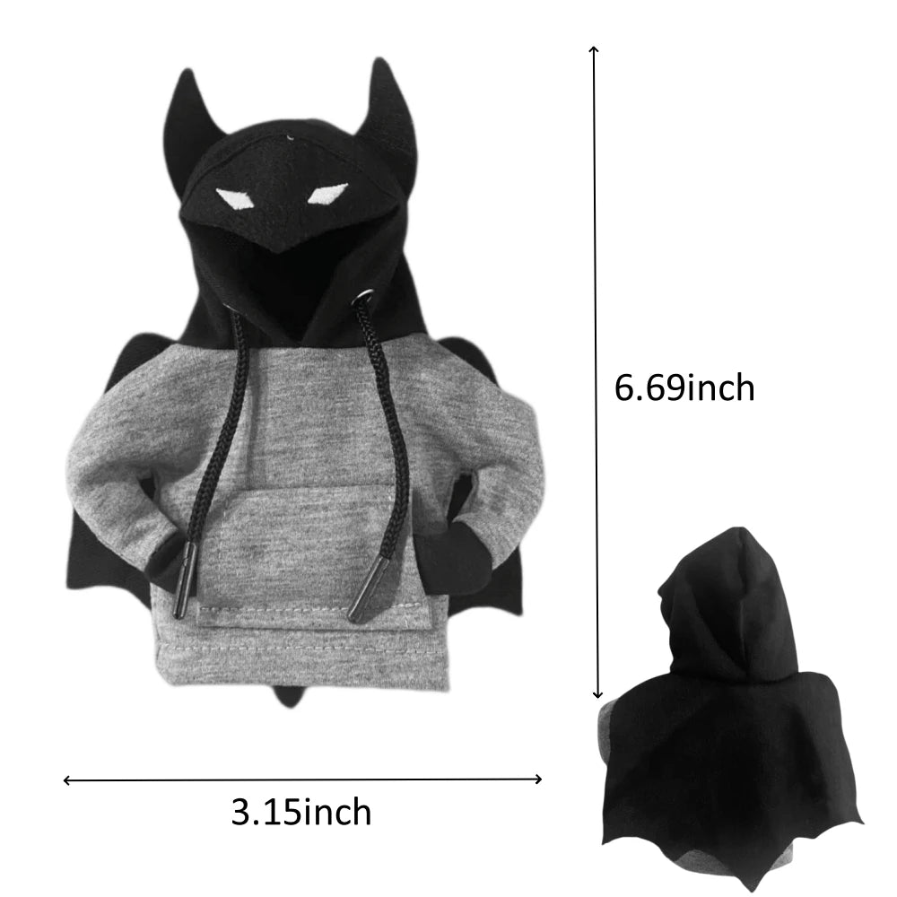 Housse de Levier de Vitesse Style Sweat à Capuche – Design Original "Bat" pour Voiture