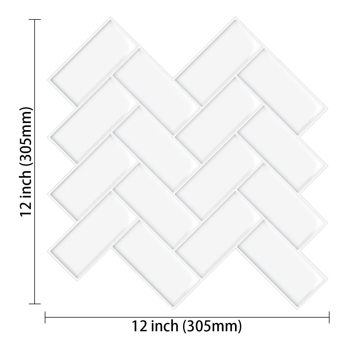 10 pièces peler et coller des carreaux muraux à talons bricolage backseret de cuisine à grande taille Autocollant mural étanche étanche en vinyle étanchable pour la maison