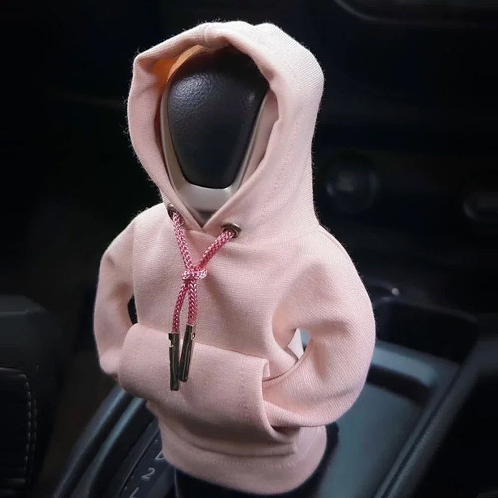 Housse de Levier de Vitesse Style Sweat à Capuche – Accessoire Tendance et Amusant pour Voiture