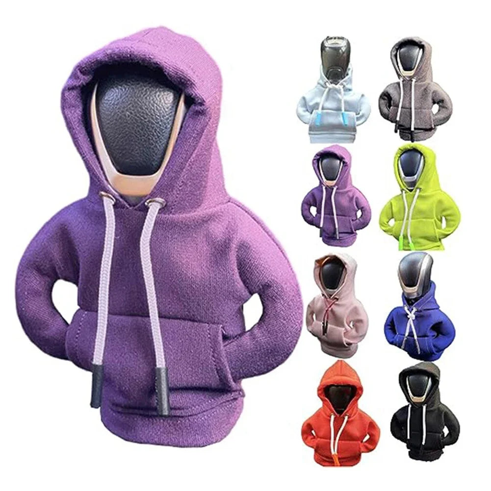Housse de Levier de Vitesse Style Sweat à Capuche – Accessoire Tendance et Amusant pour Voiture