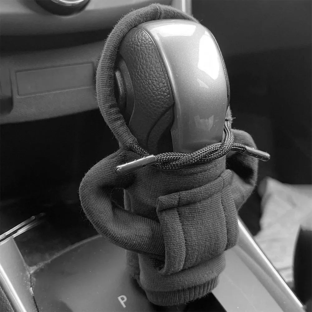 Housse de Levier de Vitesse Style Sweat à Capuche – Accessoire Tendance et Amusant pour Voiture