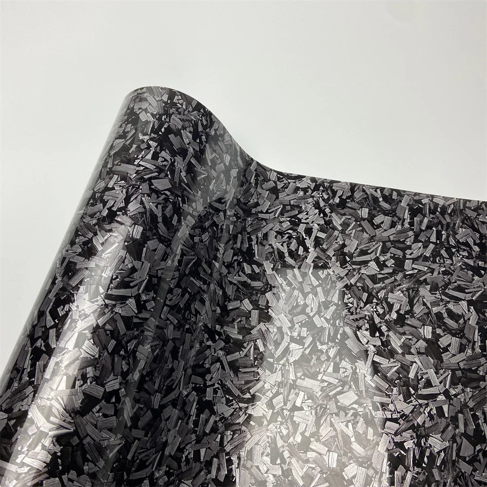 Film Vinyle Imitation Carbone Forgé Arc-en-Ciel – Autocollant Imperméable pour Moto et Voiture – Film Adhésif Thermoformable avec Effet de Changement de Couleur