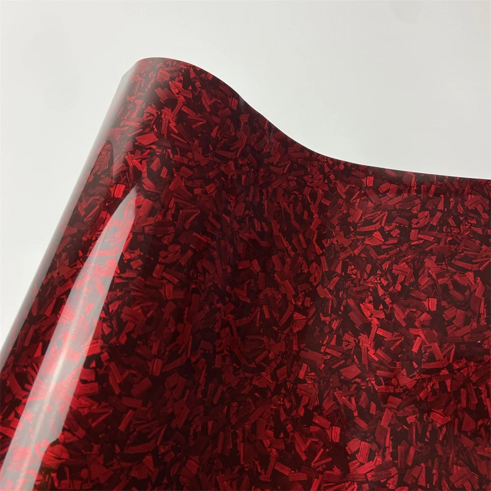 Film Vinyle Imitation Carbone Forgé Arc-en-Ciel – Autocollant Imperméable pour Moto et Voiture – Film Adhésif Thermoformable avec Effet de Changement de Couleur