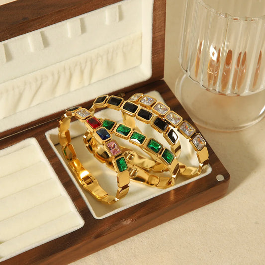 Bracelet Bohème Orné de Pierres – Élégance Exquise pour l’Été et les Voyages