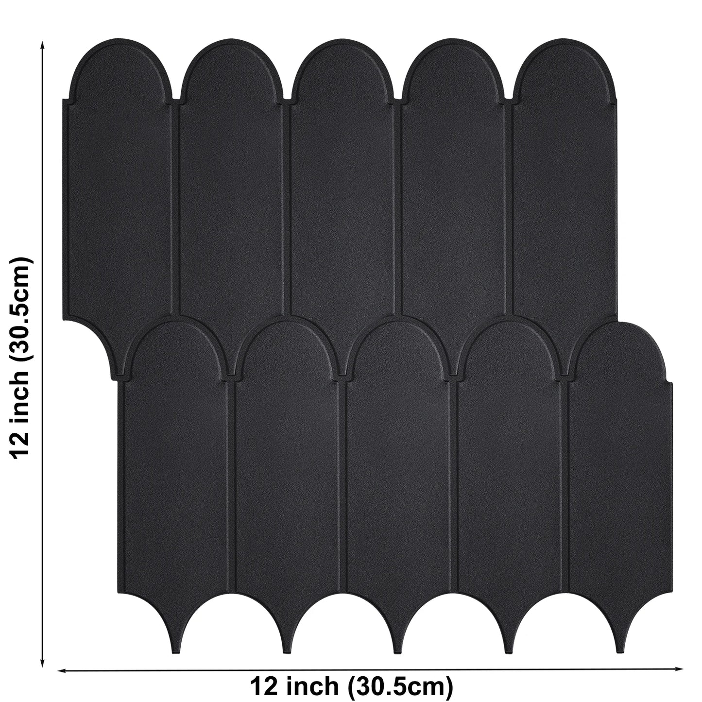 10 pièces peler et coller des carreaux muraux à talons bricolage backseret de cuisine à grande taille Autocollant mural étanche étanche en vinyle étanchable pour la maison