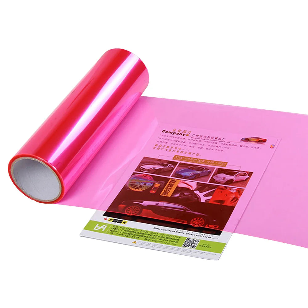 Film vinyle transparent brillant pour phares automobiles – 30x60 cm – Film adhésif pour voiture – Film de couverture pour phares et feux arrière en PVC