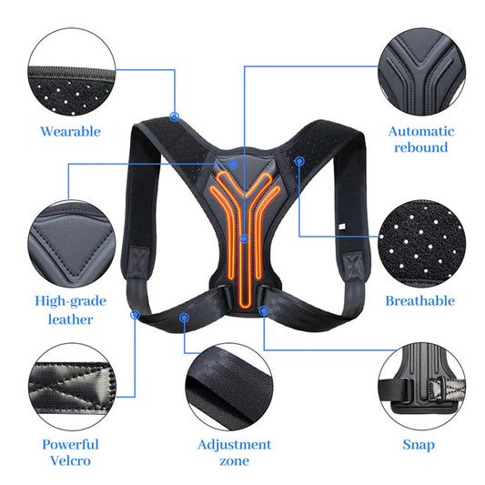 Redresse-Dos Intelligente™ – Correction de Posture Discrète et Efficace